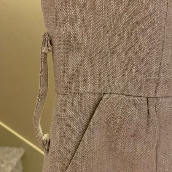 IRIS Setlakwe linen blend sleeveless mini dress with pockets Size - Picture 4 of 11